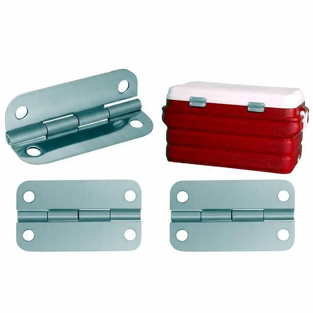 Main image of 3PCS Stainless Steel Cooler Hinges & Screws Replacements For Igloo Cooler Parts
