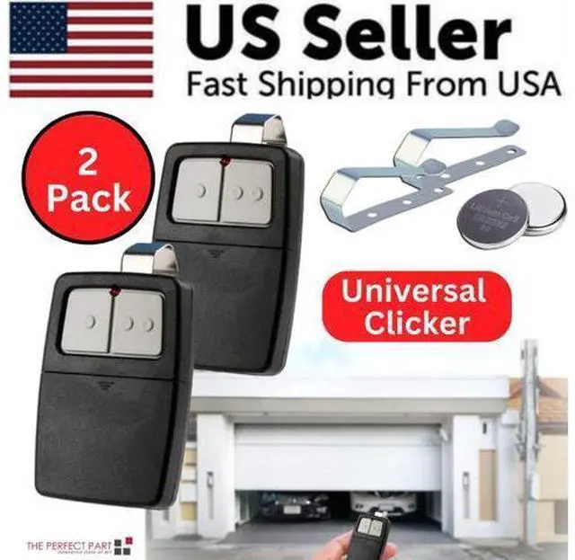 Alt view image 3 of 7 - 2 For Universal Clicker 375LM 375UT KLIK1U Garage Gate Door Opener Remote Dip