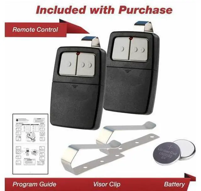 Alt view image 5 of 7 - 2 For Universal Clicker 375LM 375UT KLIK1U Garage Gate Door Opener Remote Dip