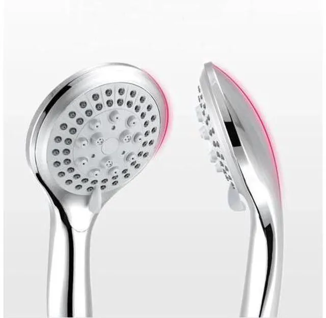 Alt view image 5 of 7 - High Pressure Shower Head 5 Settings Handheld Shower Heads Spray With 5 FT Hose
