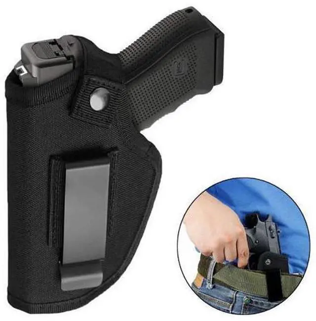 Alt view image 2 of 7 - Gun Holster Tactical Concealed Carry Left Right Hand Pistol IWB OWB Universal