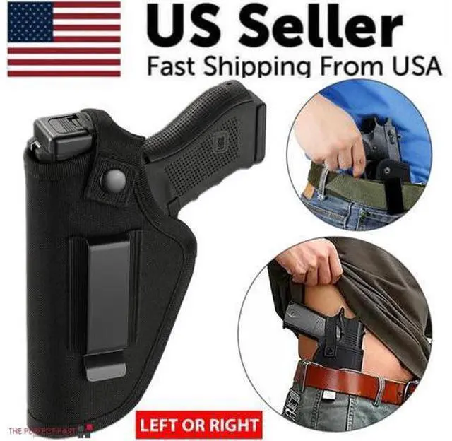 Alt view image 3 of 7 - Gun Holster Tactical Concealed Carry Left Right Hand Pistol IWB OWB Universal