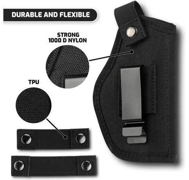 Alt view image 6 of 7 - Gun Holster Tactical Concealed Carry Left Right Hand Pistol IWB OWB Universal