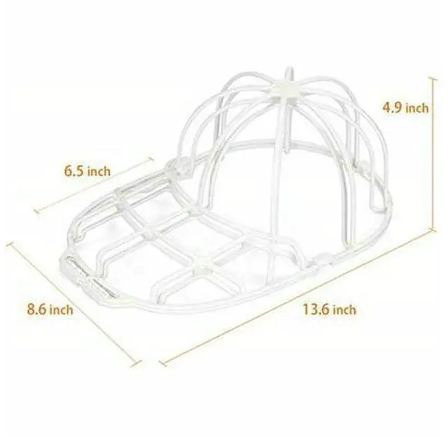 Alt view image 3 of 7 - 3 Pack Hat Washer Baseball Cap Cleaner Machine Washing Cage Holder Frame Net New