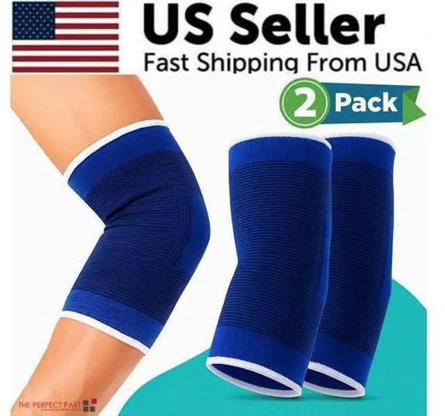 Alt view image 3 of 7 - Elbow Elastic Compression Sleeve Elbow Brace Tennis Arthritis Bursitis Relief