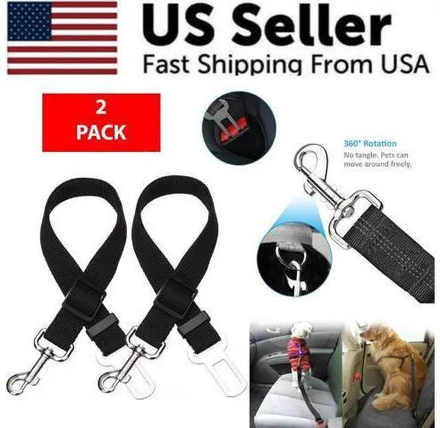 Alt view image 3 of 7 - 2 Pack Cat DOG PET Safety Seatbelt Car Vehicle Seat Belt Adjustable Harness Lead