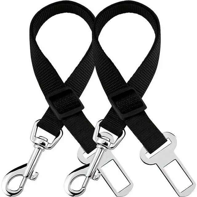 Main image of 2 Pack Cat DOG PET Safety Seatbelt Car Vehicle Seat Belt Adjustable Harness Lead