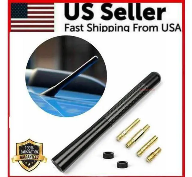 Alt view image 3 of 7 - 4.7" Universal Car Antenna Radio AM/FM Antena Roof Mast Spiral Style For Toyota