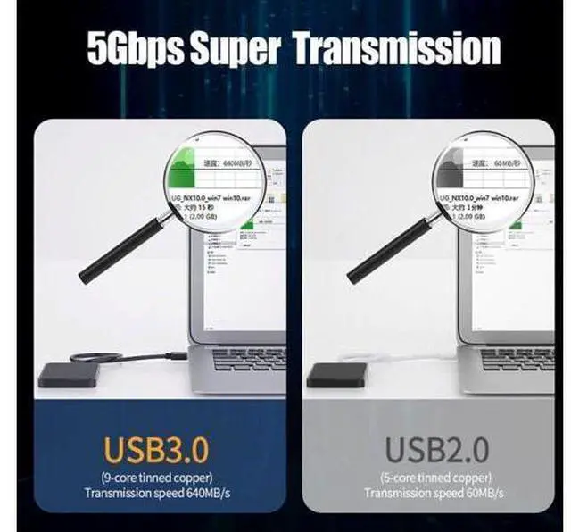 Alt view image 3 of 7 - USB 3.0 A Male to A Male Cable Data Transfer Super Speed Power Charger Metal 6FT