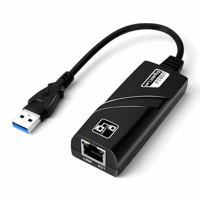 Main image of USB 3.0 Gigabit Ethernet LAN RJ45 1000Mbps Network Adapter For Windows PC Mac