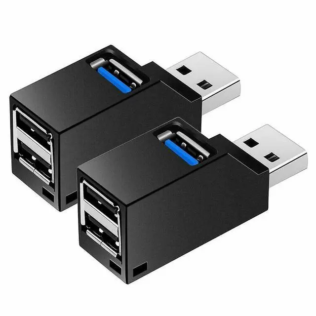 Main image of 2 Pcs 3 Port USB 3.0 Hub Portable High Speed Splitter Box For PC Notebook Laptop