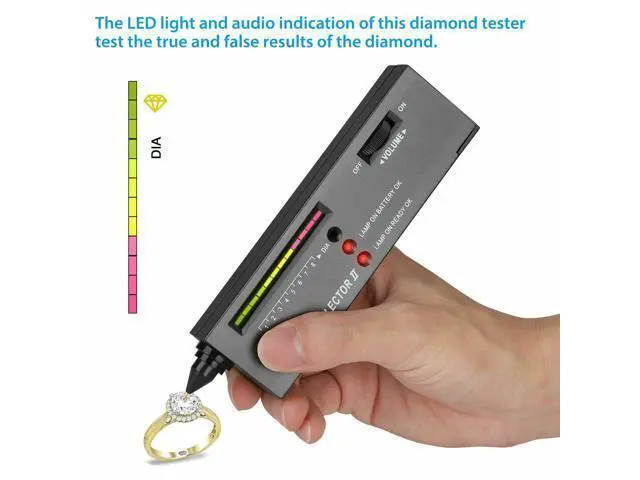 Alt view image 4 of 7 - Portable Diamond Tester Selector Illuminated Jewelry Gemstone Testing Tool Kit
