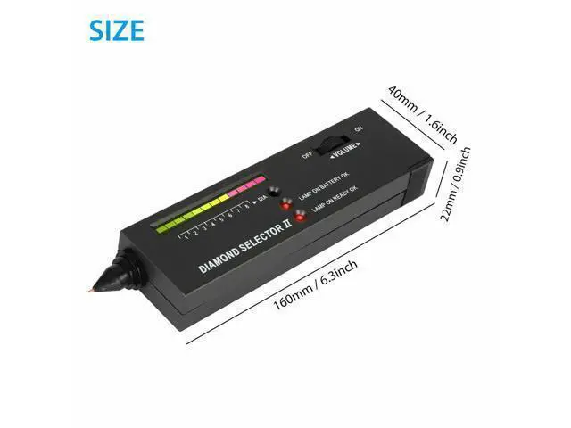 Alt view image 6 of 7 - Portable Diamond Tester Selector Illuminated Jewelry Gemstone Testing Tool Kit