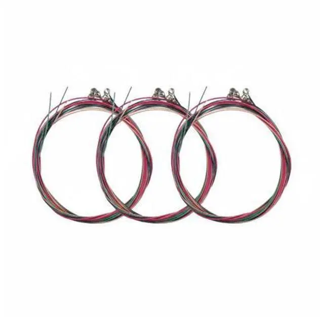 Alt view image 2 of 7 - 3 Sets of 6 Guitar Strings Replacement Steel String For Acoustic Guitar 1st-6th