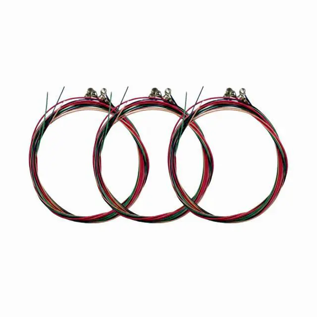 Main image of 3 Sets of 6 Guitar Strings Replacement Steel String For Acoustic Guitar 1st-6th