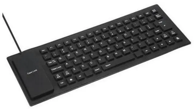 Alt view image 5 of 7 - Waterproof Silicone Keyboard Foldable Flexible USB Dustproof DirtProof Full Size