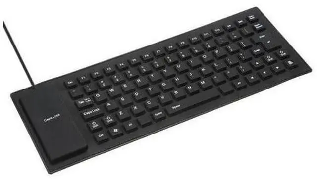 Alt view image 2 of 7 - Waterproof Silicone Keyboard Foldable Flexible USB Dustproof DirtProof Full Size