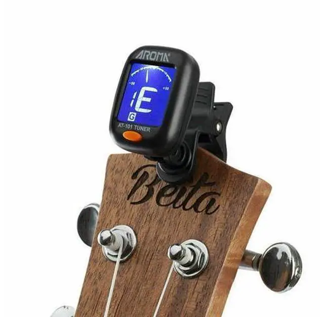 Alt view image 4 of 7 - LCD Clip On Chromatic Acoustic Electric Guitar Bass Ukulele Banjo Violin Tuner