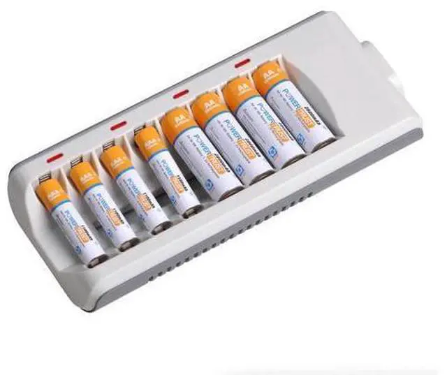 Alt view image 2 of 7 - 8 Slot Battery Charger For Ni-MH Ni-CD AA AAA Rechargeable Batteries Fast Charge