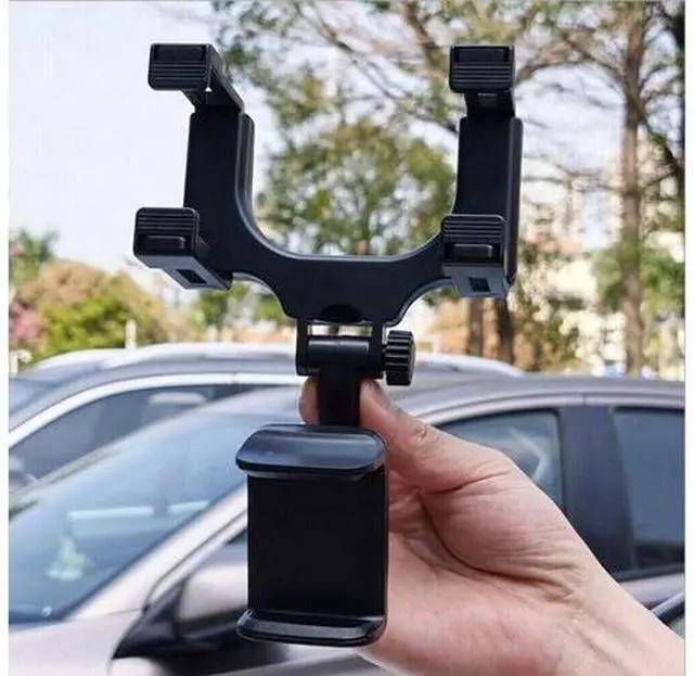 Alt view image 4 of 7 - Universal 360 Rotation Car Rear View Mirror Mount Stand GPS Cell Phone Holder US