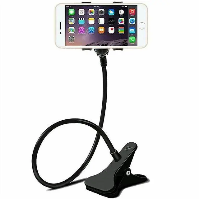 Main image of Universal Lazy Mobile Phone Gooseneck Stand Holder Flexible Bed Desk Table Clip