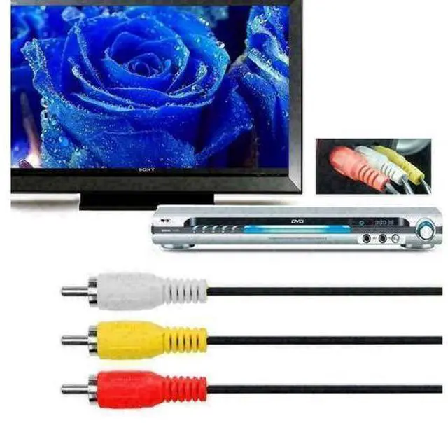 Alt view image 4 of 7 - 5FT NEW HDMI Male To 3 RCA Video Audio AV Transmitter Adapter Cable HDTV 1080