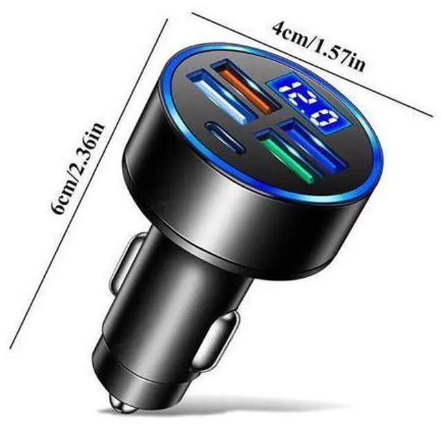 Alt view image 7 of 7 - 5 USB Port Super Fast Car Charger Adapter For iPhone Samsung Android Cell Phone