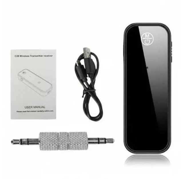 Alt view image 2 of 7 - USB Wireless Bluetooth 5.0 Transmitter Receiver 2in1 Audio Adapter 3.5mm Aux Car