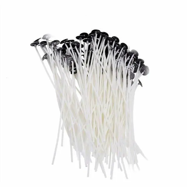 Main image of Candle Wicks 6 Inch Cotton Core Candle Making Supplies Pre Tabbed 100PCS New