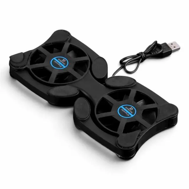 Main image of Dual USB Cooling Fan Pad Foldable Slim Fans Cooler Stand For Laptop PC Notebook