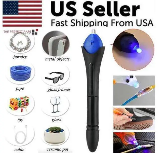 Alt view image 3 of 7 - 5 Second Fix Pen UV Light Repair Glue Refill Liquid Welding Multi-Purpose Kit