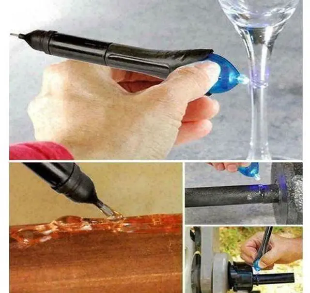 Alt view image 6 of 7 - 5 Second Fix Pen UV Light Repair Glue Refill Liquid Welding Multi-Purpose Kit