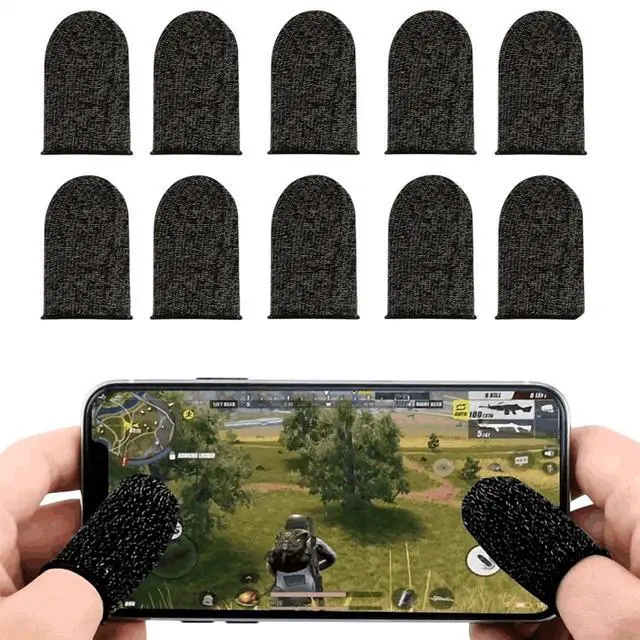 Main image of 10 Pcs Screen PUBG Gaming Finger Sleeve Game Controller Mobile Sweatproof Gloves