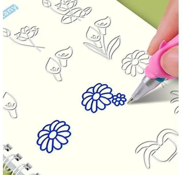 Alt view image 7 of 7 - 16Pcs Grooved Magic Practice Copybook Set Boys Girls Handwriting Book Practice