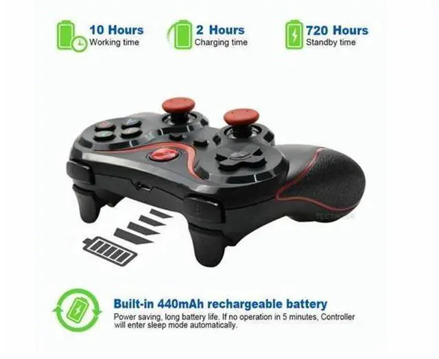 Alt view image 7 of 7 - Wireless Bluetooth Mobile Controller Gamepad For IOS /Android Tablet Smart Phone