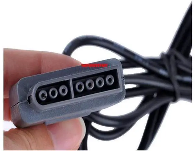 Alt view image 6 of 7 - 2 FOR New Super Nintendo SNES System Console Replacement Controller 6FT SNS-005