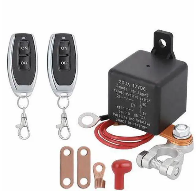Alt view image 2 of 7 - Car Battery Disconnect Switch Remote Control Power Kill Master Isolator Cut Off