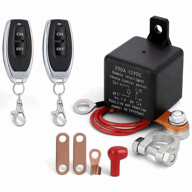 Main image of Car Battery Disconnect Switch Remote Control Power Kill Master Isolator Cut Off