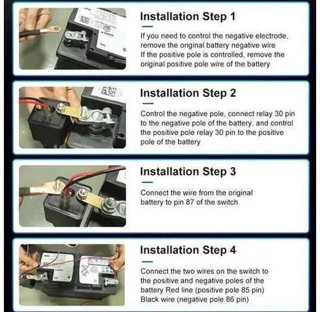 Alt view image 6 of 7 - Car Battery Disconnect Switch Remote Control Power Kill Master Isolator Cut Off