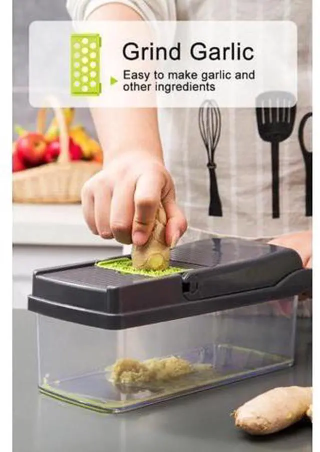 Alt view image 5 of 7 - 15-In-1 Vegetable Fruit Chopper Cutter Food Onion Veggie Dicer Slicer Kitchen