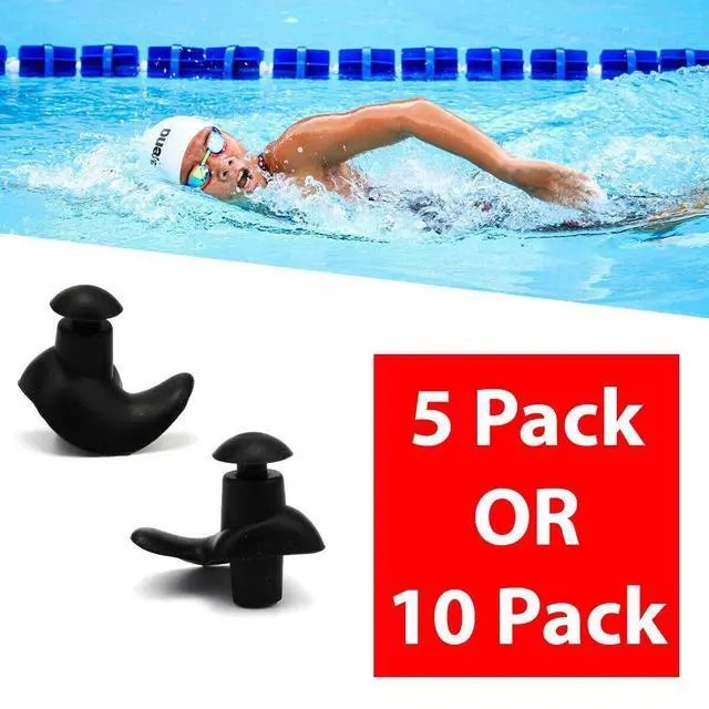 Alt view image 5 of 7 - 5/10 Pairs Soft Silicone Ear Plugs For Swimming Sleeping Anti Snore Reusable USA - 5 Pairs
