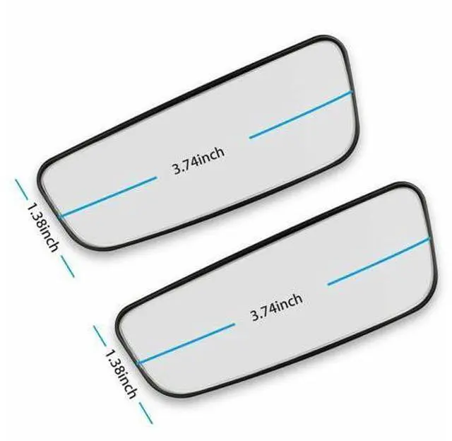 Alt view image 4 of 7 - 2x 360° Stick on Rear View Auxiliary Blind Spot Mirror Wide Angle Car Truck SUV