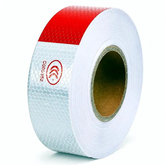 Main image of Reflective Tape CONSPICUITY Trailer Safety Warning Sign Auto Truck Red White NEW