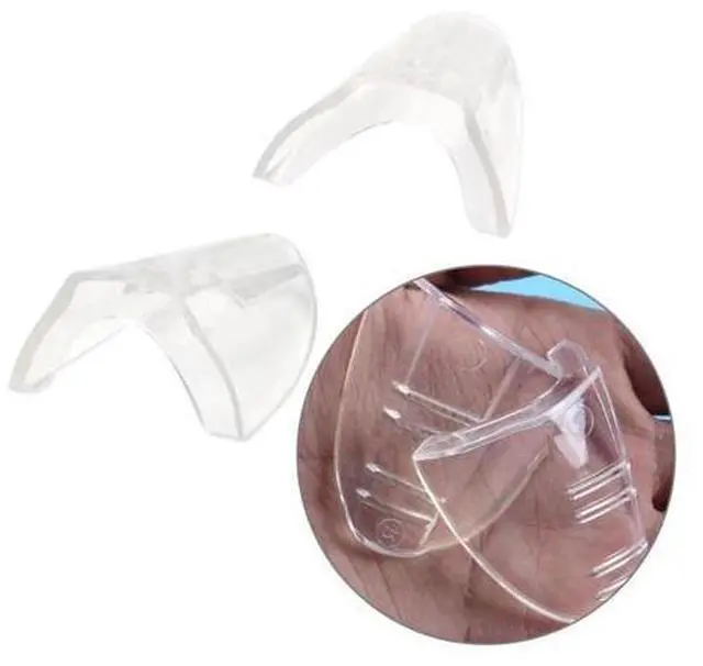 Alt view image 6 of 7 - 2 Pairs Side Shields For Eye Glasses Slip On Safety Glasses Shield Universal US