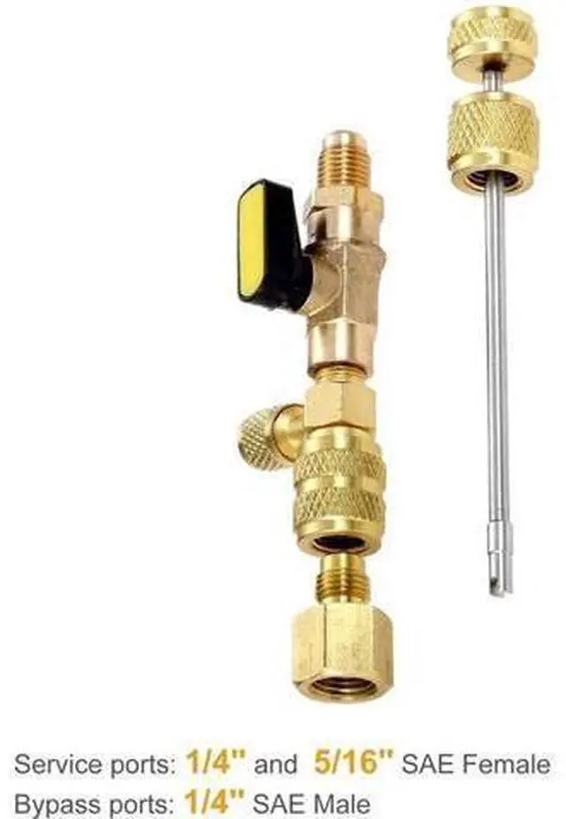Alt view image 4 of 7 - HVAC Tool AC Schrader Valve Core Remover Dual Size 1/4 and 5/16 Port Installer