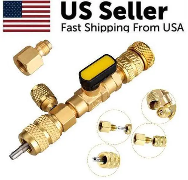 Alt view image 3 of 7 - HVAC Tool AC Schrader Valve Core Remover Dual Size 1/4 and 5/16 Port Installer
