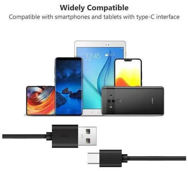 Alt view image 4 of 7 - 10x Type C to USB-A Fast Charge Cable Cord Charging Quick Charger Bulk Wholesale