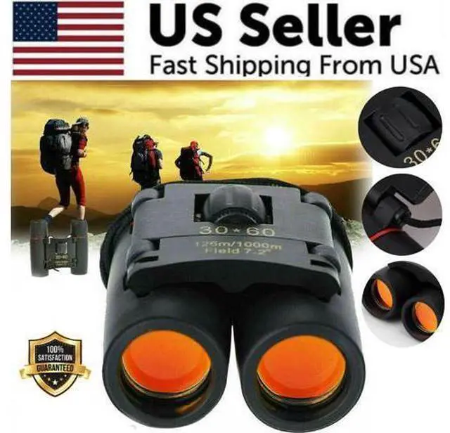 Alt view image 6 of 7 - The Perfect Part 30x60 Zoom Outdoor Compact Folding Binoculars