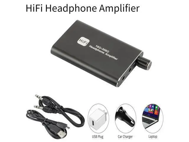 Alt view image 5 of 7 - 16-300 HIFI Headphone Amplifier Portable Earphone AMP 3.5mm w/ Audio USB Cable
