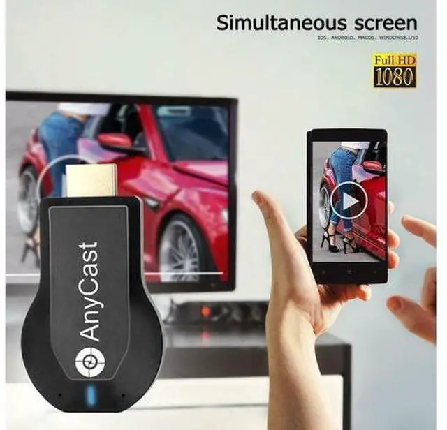 Alt view image 6 of 7 - Wireless WiFi Display Dongle 1080P HDMI TV Stick DLNA Aircast Miracast AnyCast